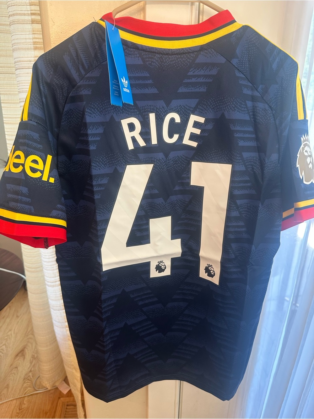 adidas Arsenal FC Men’s Football Jersey Rice 41 fits Medium